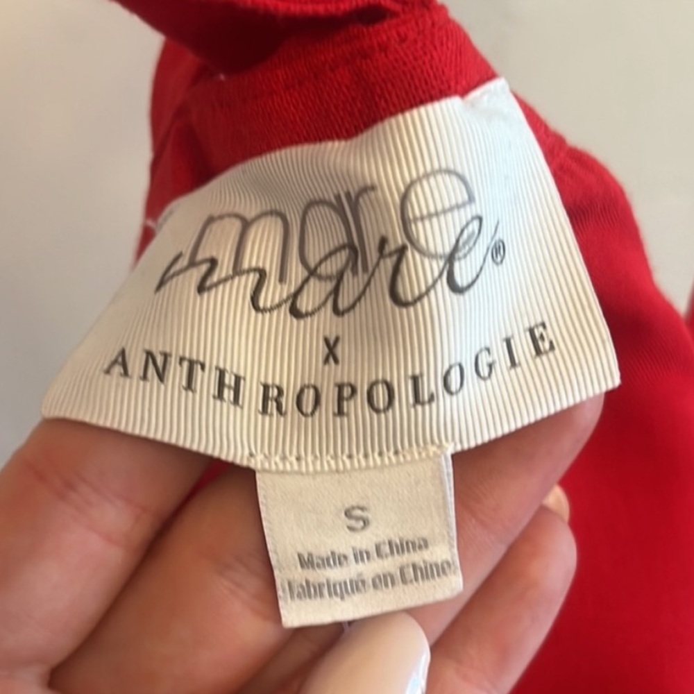 MARE MARE X ANTHROPOLOGIE RED VEST SUMMER VIBES - Picture 8 of 11